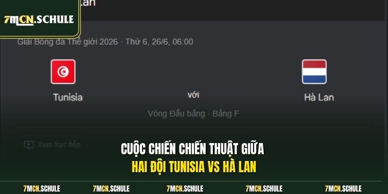 Soi Kèo Tunisia Vs Hà Lan, 06h00 Ngày 26/06 World Cup 2026 7 Cuộc chiến chiến thuật giữa hai đội Tunisia vs Hà Lan