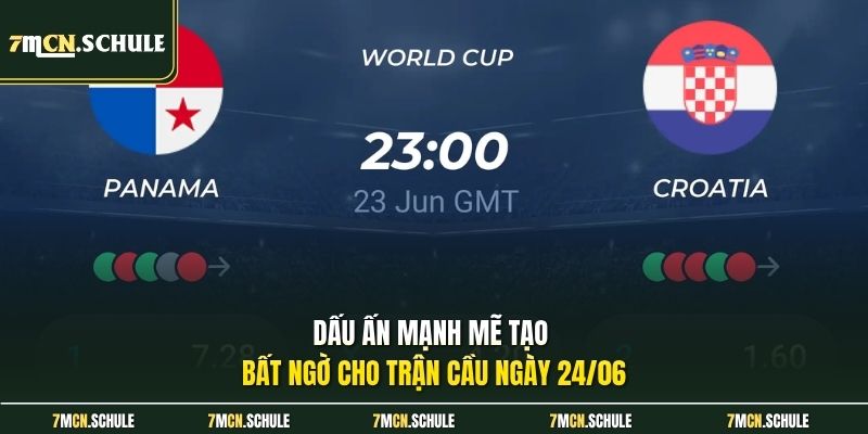 Soi Kèo Panama Vs Croatia, 06h00 Ngày 24/06 VCK WC2026 7 Dấu ấn mạnh mẽ tạo bất ngờ cho trận cầu ngày 24/06