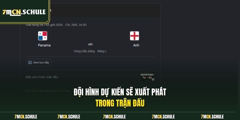 Soi Kèo Panama Vs Anh, 04h00 Ngày 28/06 | Đẳng Cấp Lên Tiếng 7 Đội hình dự kiến sẽ xuất phát trong trận đấu