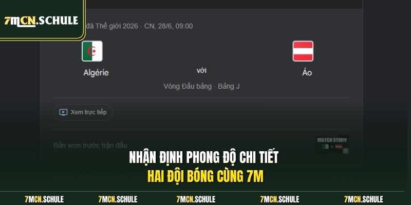 Nhận định phong độ chi tiết hai đội bóng cùng 7M